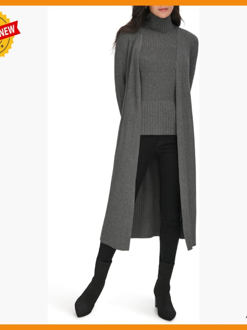 Open Front Duster Cardigan Sweater, Versatile Layering Piece